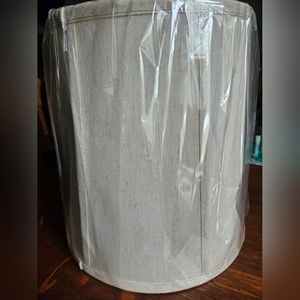 Textured drum lamp shade